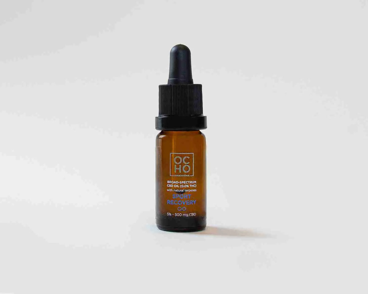 SPORT RECOVERY - Broad Spectrum CBD Olie (5%-10%)